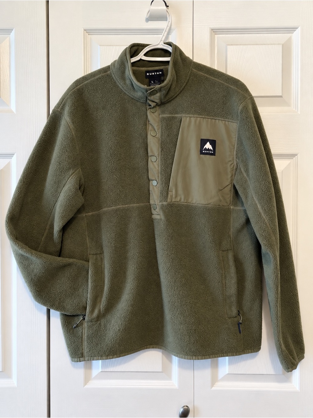 Burton Hearth Fleece Pullover - Olive